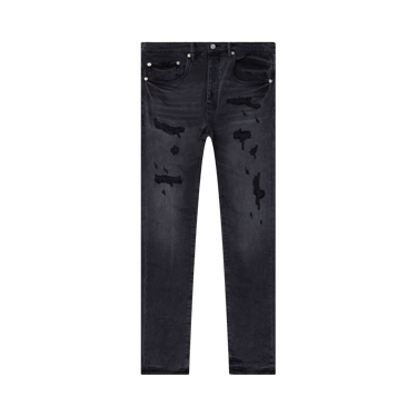 PURPLE BRAND Quilted Destroy Pocket Jeans 'Black'