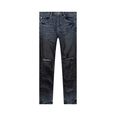 PURPLE BRAND Ripped Gradient Slim Fit Jeans 'Mid Indigo'