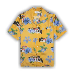 Rhude Loix Silk Shirt 'Yellow/Multicolor'