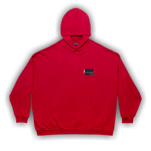 Balenciaga Large Fit Hoodie 'Red/White/Blue'