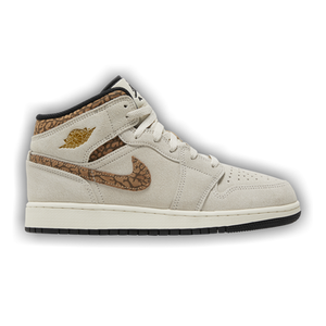 Air Jordan 1 Mid SE GS 'Brown Elephant'