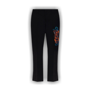 Off-White Graf Coupe Slim Pant 'Black/Fluorescent Orange'