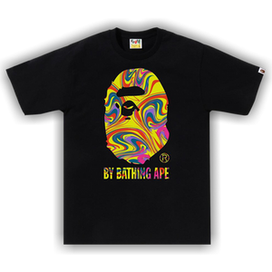 BAPE Marbling By Bathing Ape Tee 'Black'