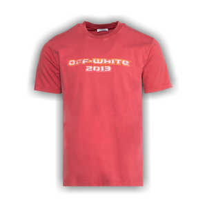 Off-White Digit Bacchus Slim Short-Sleeve Tee 'Rio Red/Multicolor'