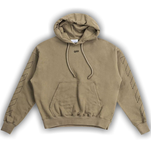 Off-White Off Stitch Skate Hoodie 'Beige/Black'
