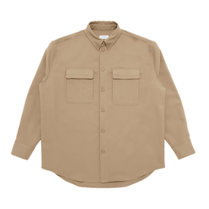 Off-White Emblem Drill Military Overshirt 'Beige/Beige'
