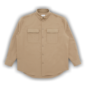 Off-White Emblem Drill Military Overshirt 'Beige/Beige'