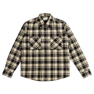 Off-White Check Flannel Shirt 'Beige/Black'