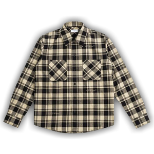 Off-White Check Flannel Shirt 'Beige/Black'