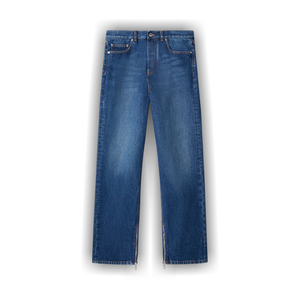 Off-White Arrow Tab Zip Detail Skate Jeans 'Medium Blue'