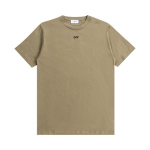 Off-White Off Stitch Slim Short-Sleeve Tee 'Beige/Black'