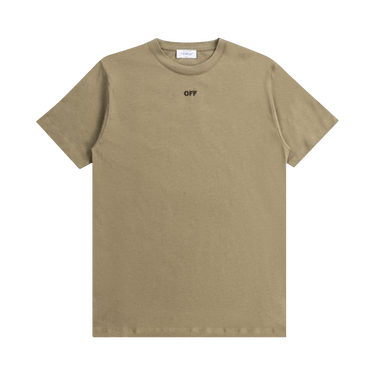 Off-White Off Stitch Slim Short-Sleeve Tee 'Beige/Black'