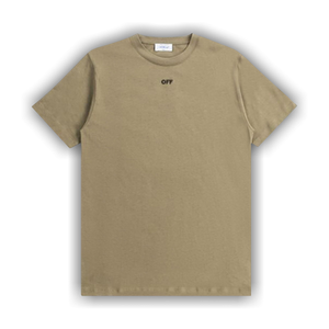Off-White Off Stitch Slim Short-Sleeve Tee 'Beige/Black'