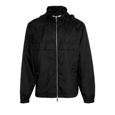 Off-White Jacquard Hood Windbreaker 'Black'