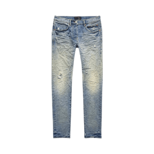 PURPLE BRAND Vintage Back Pocket Blowout Skinny Jeans 'Light Indigo'
