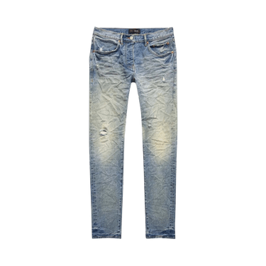 PURPLE BRAND Vintage Back Pocket Blowout Skinny Jeans 'Light Indigo'