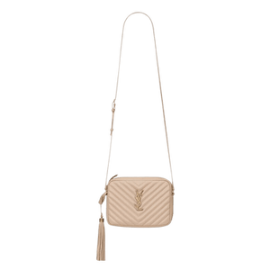 Saint Laurent Lou Quilted Crossbody Bag 'Dark Beige'