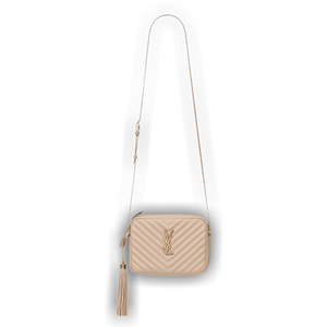 Saint Laurent Lou Quilted Crossbody Bag 'Dark Beige'