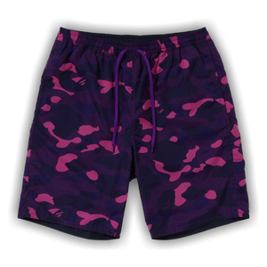 BAPE Color Camo Shark Reversible Shorts 'Purple'
