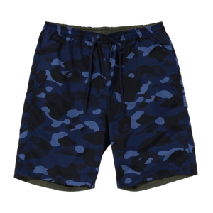 BAPE Color Camo Shark Reversible Shorts 'Navy'