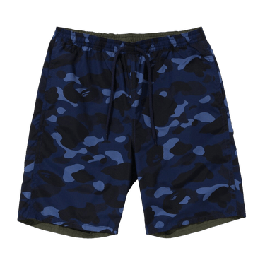 BAPE Color Camo Shark Reversible Shorts 'Navy'