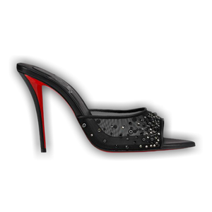 Christian Louboutin Wmns Miss Z Mule Degrasstrass Perla 'Black'