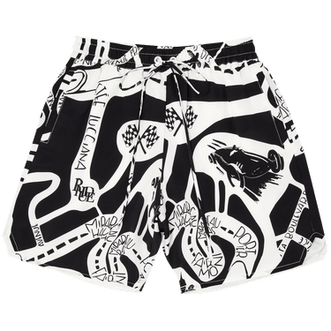 Rhude Strada Silk Short 'Black/White'