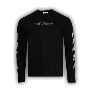 Off-White Diags Bit Book Skate Long-Sleeve Tee 'Black/White'