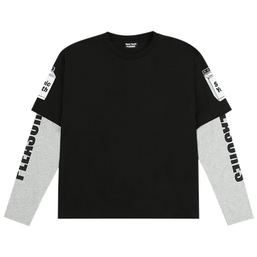 Pleasures Becuz Layered Long-Sleeve 'Black/Grey'