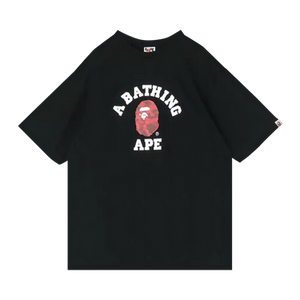 BAPE Color Camo College Tee 'Black/Red'