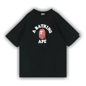 BAPE Color Camo College Tee 'Black/Red'