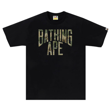BAPE Layered Line Camo NYC Logo Tee 'Black/Beige'
