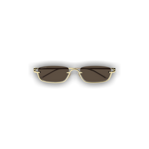 Gucci Rectangular Frame Sunglasses 'Brown'