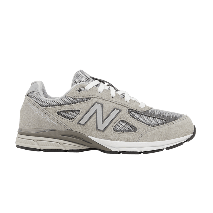 New Balance 990v4 Big Kid 'Kool Grey Silver Filigree' GC990GR4