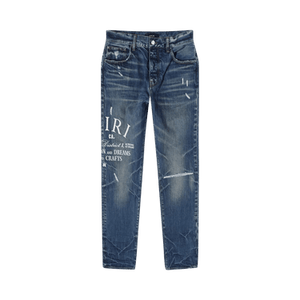 Amiri Arts District Embroidered Jeans 'River Indigo'