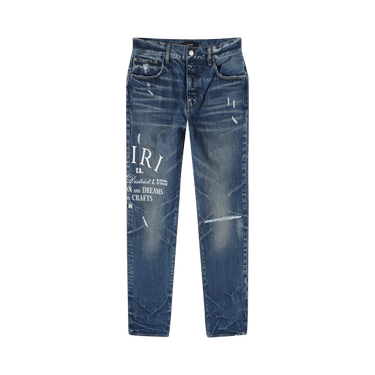 Amiri Arts District Embroidered Jeans 'River Indigo'