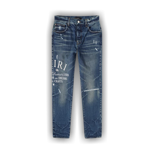 Amiri Arts District Embroidered Jeans 'River Indigo'