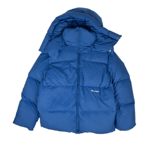 Off-White Peacock Bounce Hooded Coat 'Blue'