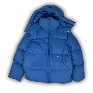 Off-White Peacock Bounce Hooded Coat 'Blue'