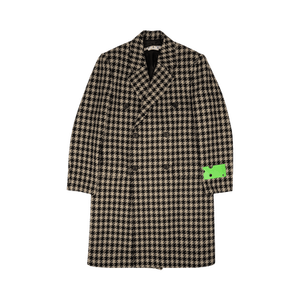 Off-White Wool Tag Vichy Skate Coat 'Grey'