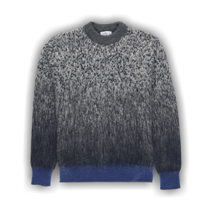 Off-White Mohair Degrade Arr Knit Crew 'Anthracite'