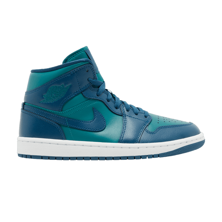 Wmns Air Jordan 1 Mid 'Teal French Blue' BQ6472 301