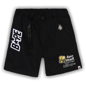 BAPE Patchwork Eazy Shorts 'Black'