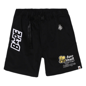 BAPE Patchwork Eazy Shorts 'Black'
