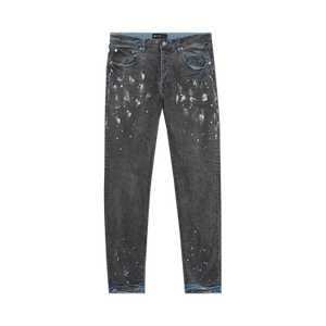 PURPLE BRAND Slim Straight Jeans 'Painters Waxed Light Inidgo'