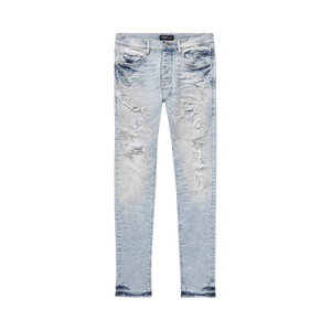 PURPLE BRAND Low Rise Skinny Jeans 'Worn Quilted Destroy Pocket'