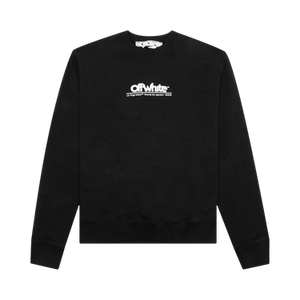 Off-White Chunky Logo Slim Crewneck 'Black/White'