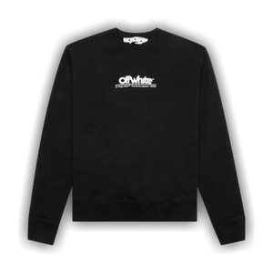 Off-White Chunky Logo Slim Crewneck 'Black/White'
