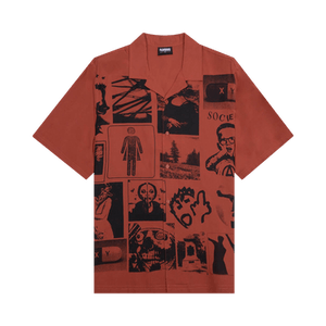 Pleasures Choices Camp Collar Button Down 'Orange'