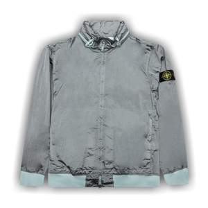 Stone Island Waffen Patch Foldable Hooded Zip Up Jacket 'Sky Blue'